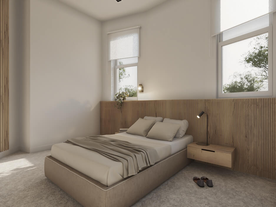 Dormitorio individual en Brújula