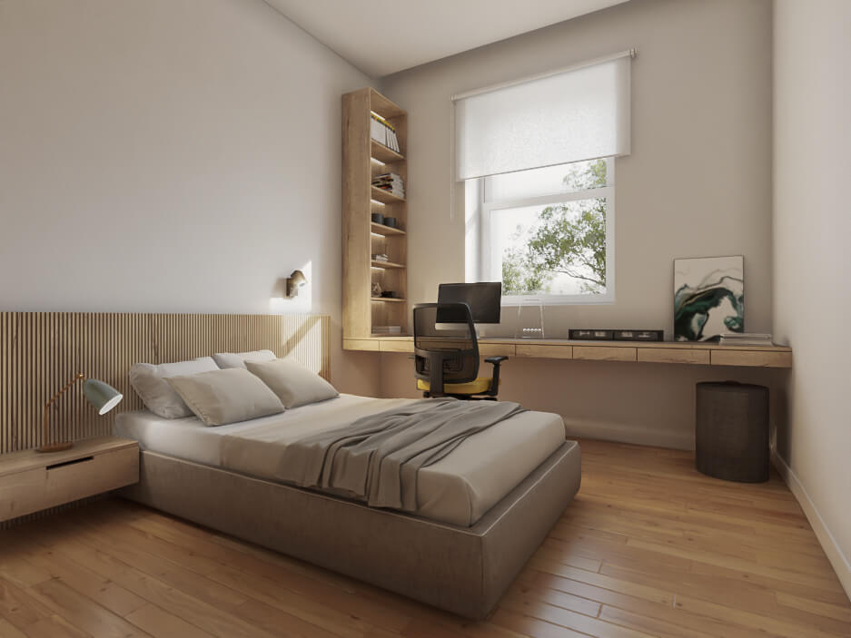 Dormitorio en Brújula